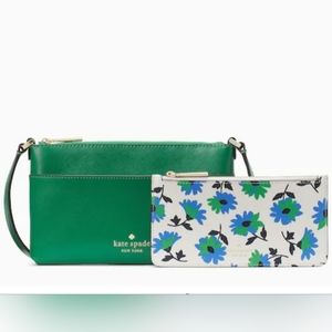 Kate Spade Sadie Crossbody Set Green Bean